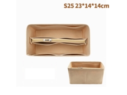 Organizador de Bolsa com Inserção de Feltro e Tecido para Maquiagem, Tamanhos 25, 30 e 35 Cm AQUAFORGE