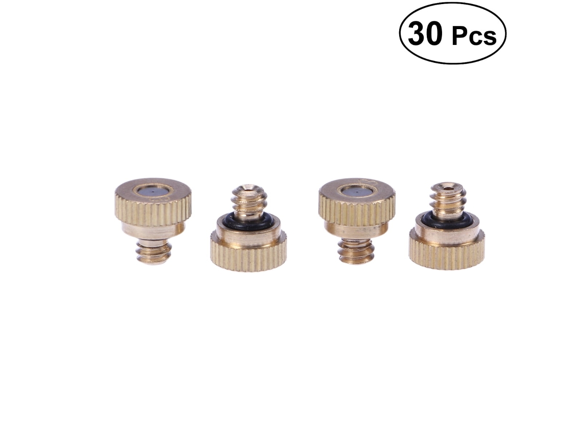 Hokarua - Boquilla Nebulizadora De Latón (30 Unidades, 0,3 Mm) Para Sistema De Refrigeración Exterior