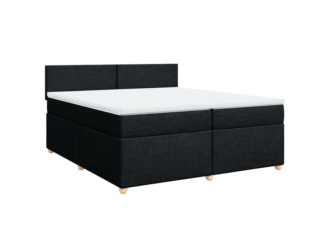 Box Spring Bed, Box Spring Beds Vidaxl Preto Tecido (200 X 200 Cm)