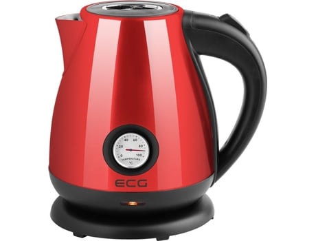 Bouilloire Ecg Rk 1705 Metallico Vermelho Aço Inoxidável 1,7 L 2200 W