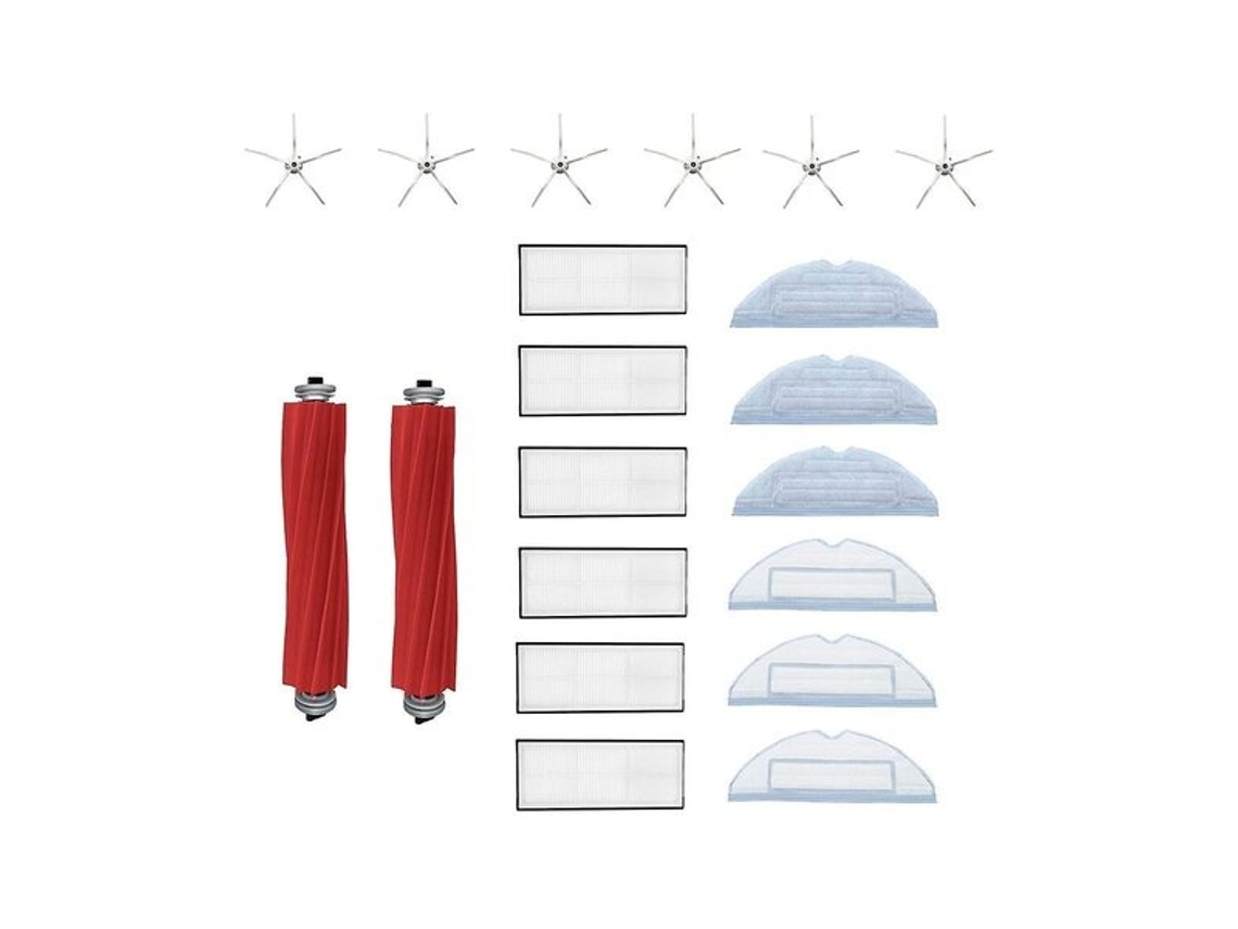 Lurelia Kit De Manutenção 2 Peças Para S7 S70 S75 S7max S7maxv T7s, Com Filtros Hepa, Escova Principal, Escovas Laterais, Panos De Mop