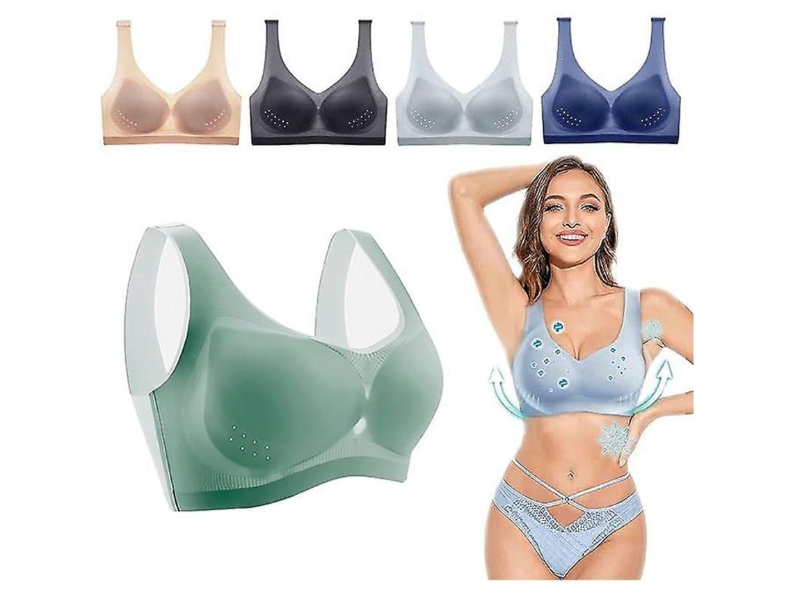 Sutiã Pispara Iônico com Ação Detox e Queimador de Gordura para Modelagem Corporal Eficaz Cinza