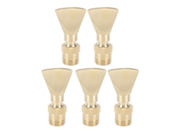 Kit com 5 Bicos de Fonte de Latão em Forma de Leque S/MARCA
