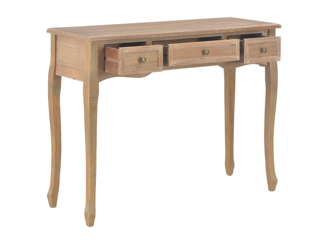 Toucador/mesa Consola com 3 Gavetas Castanho MAISON EXCLUSIVE