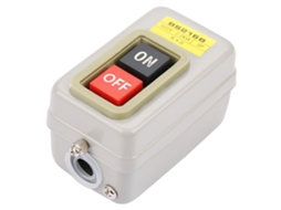 Interruptor De Botão De Pressão Auto-bloqueante 3p On/off 110/220/380v 15a Bs216b