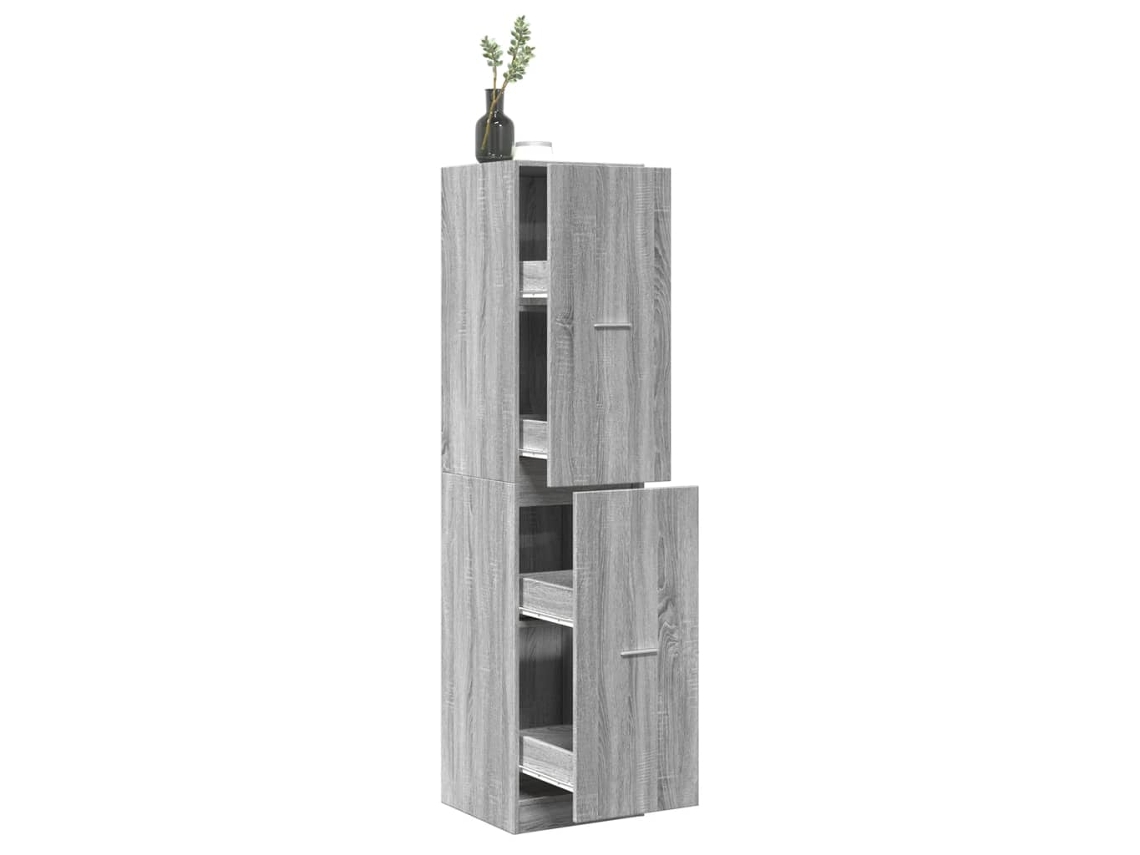 Vidaxl Armário Boticário 40x41x174,5cm Deriv. Madeira Cinzento Sonoma