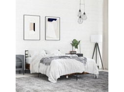 Vidaxl Estrutura Cama 120x190 Cm Derivados De Madeira/metal
