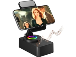 Suporte para celular com alto falante Bluetooth, LED, base antiderrapante, som surround JYTGALX