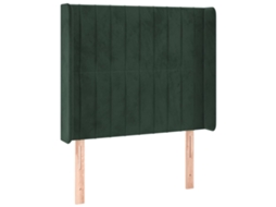Headboard, Headboards Vidaxl Verde Veludo (93 X 16 X 118/128 Cm)