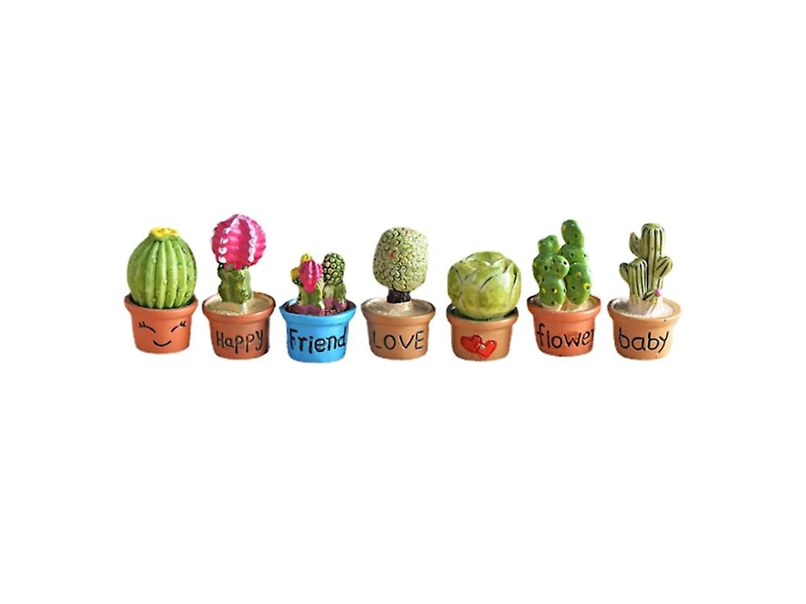 7pcs Mini Decorações De Resina Allinless