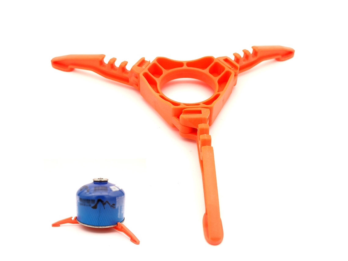 Suporte Estável para Canister de Combustível Camping