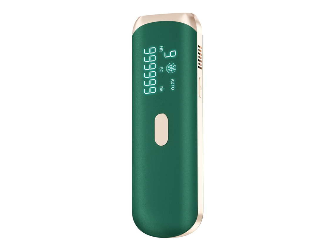 Depiladora Luz Pulsada YIZHOOD Bhrl-06 3 em 1 Portátil para Mulheres Resfriamento Rejuvenescimento Acne Remover Aparador de Biquíni Permanente Verde