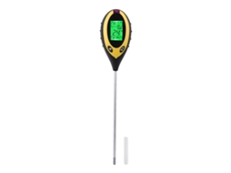 Detector De Solo 4 Em 1 Umidade, Temperatura, Ph, Luz, Medição Precisa, Visor Digital. Aquaforge