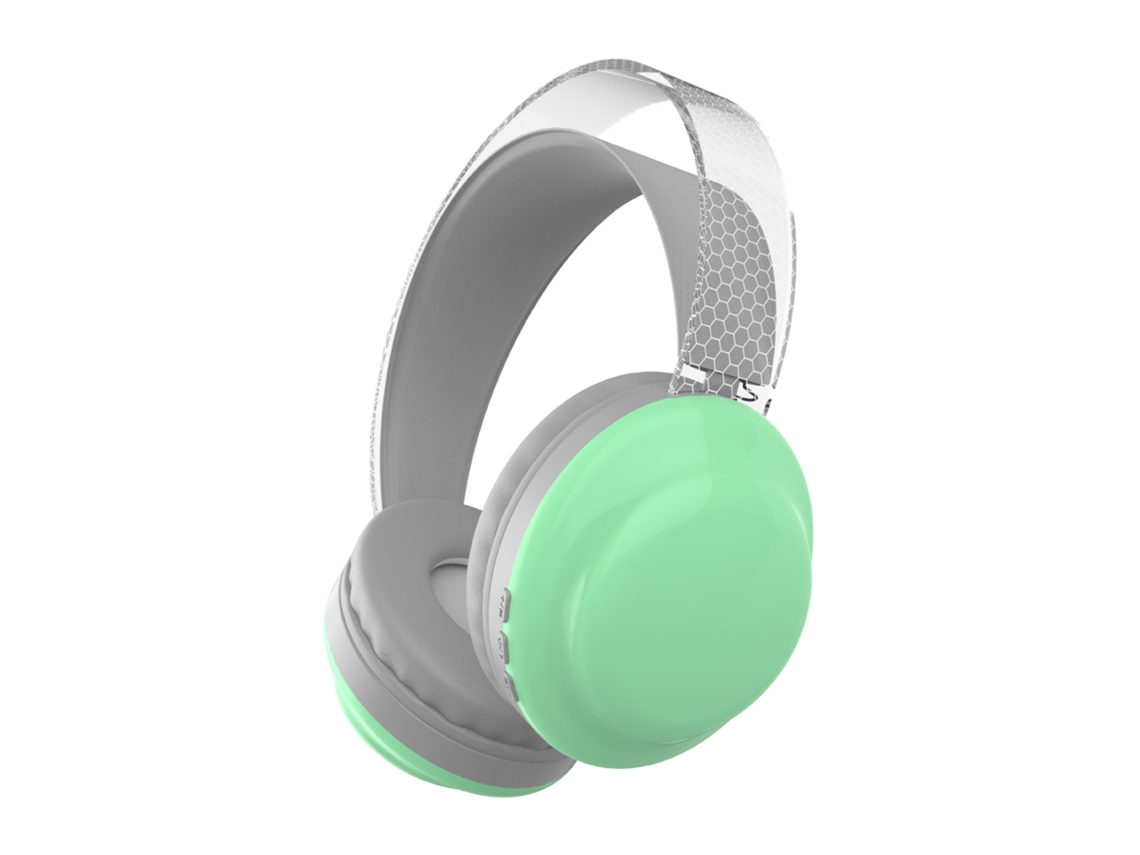(verde) Fones De Ouvido Sem Fio, Compatíveis Com Bluetooth, Com Uma Faixa De Cabeça Transparente Iluminada.