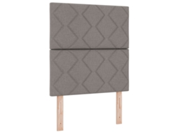 Cabeceira Design De Blocos De Diamante Taupe  Tecido Vidaxl Castanho-acinzentado Fabric