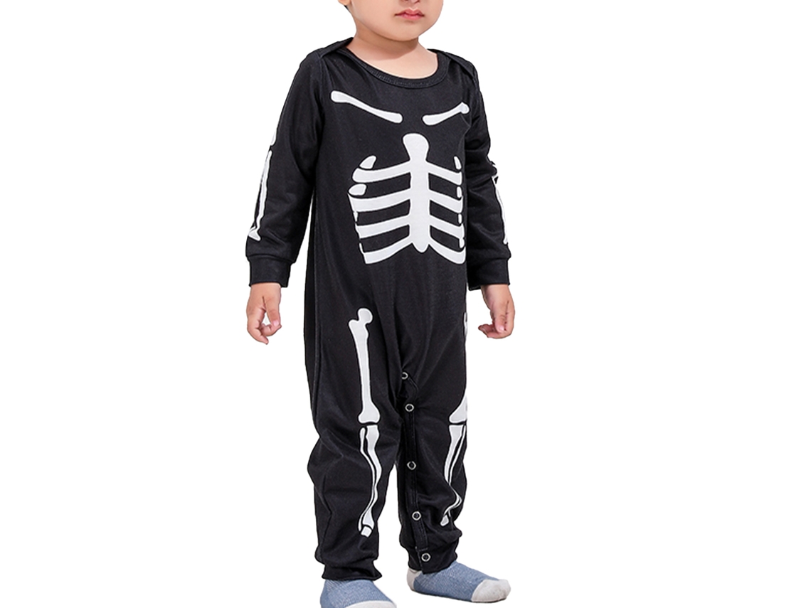 Laxiscreed Pijama Feminino De Inverno Com Estampa De Caveira Halloween, Manga Longa, Tamanho Xxl