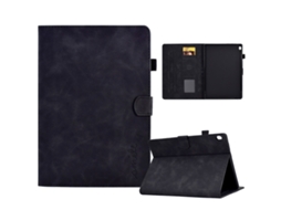 Capa De Couro Halinuia Com Relevo De Rosto Sorridente Para Lenovo Tab M10