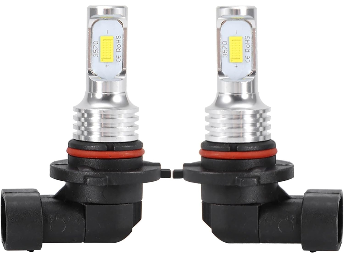 1par De Lâmpadas Farol Carro, 9145 80w 8000k Brancas Led Para Farol De Neblina 12-24v Substituição Universal
