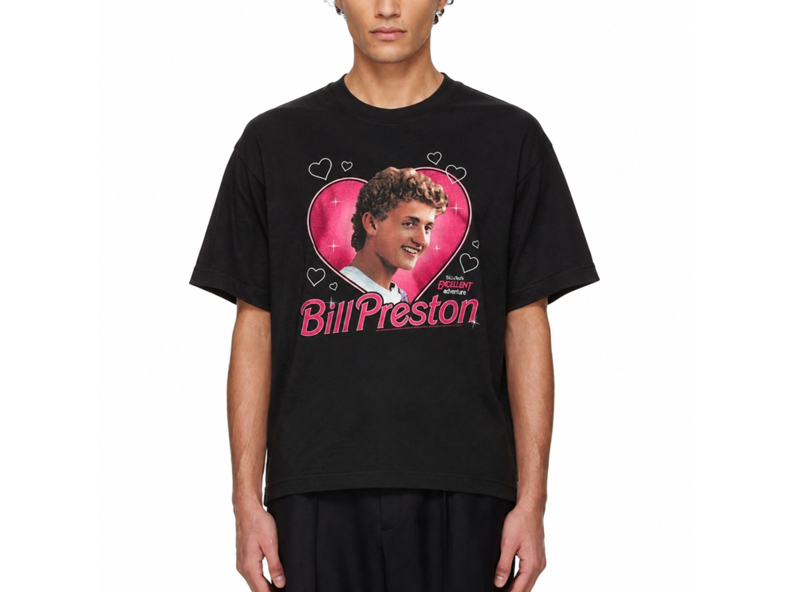 Rockinstone Bill And Ted Heartthrob Bill Black T-shirt Size:s