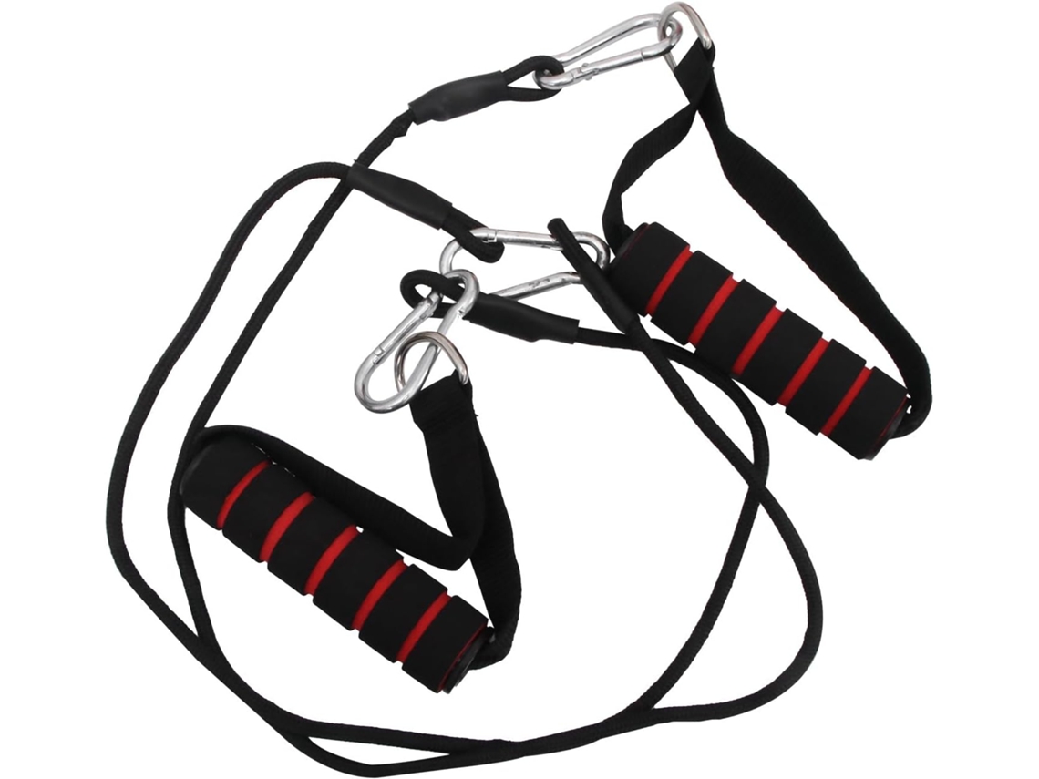Conjunto De Faixas Resistência Em Nylon E Eva Para Exercícios Casa.