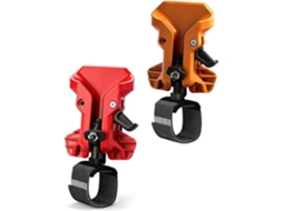Conjunto de 2 suportes para ferramentas com clipe para cinto, ideais para ferramentas elétricas, com sistema de liberação rápida.