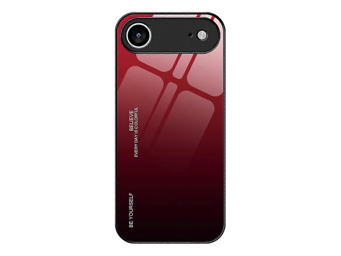 Compatível Com Iphone 17 Air Capa De Celular Em Tpu Com Vidro Temperado Em Degradê - Dourado Rose-lingling Multicolor