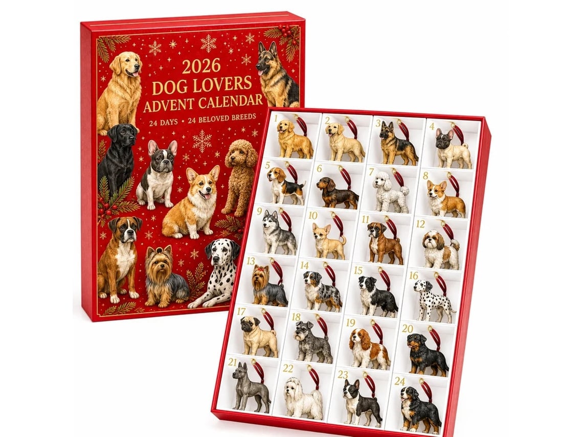 Calendário Do Advento 2d 2026 (coleção De Cães)