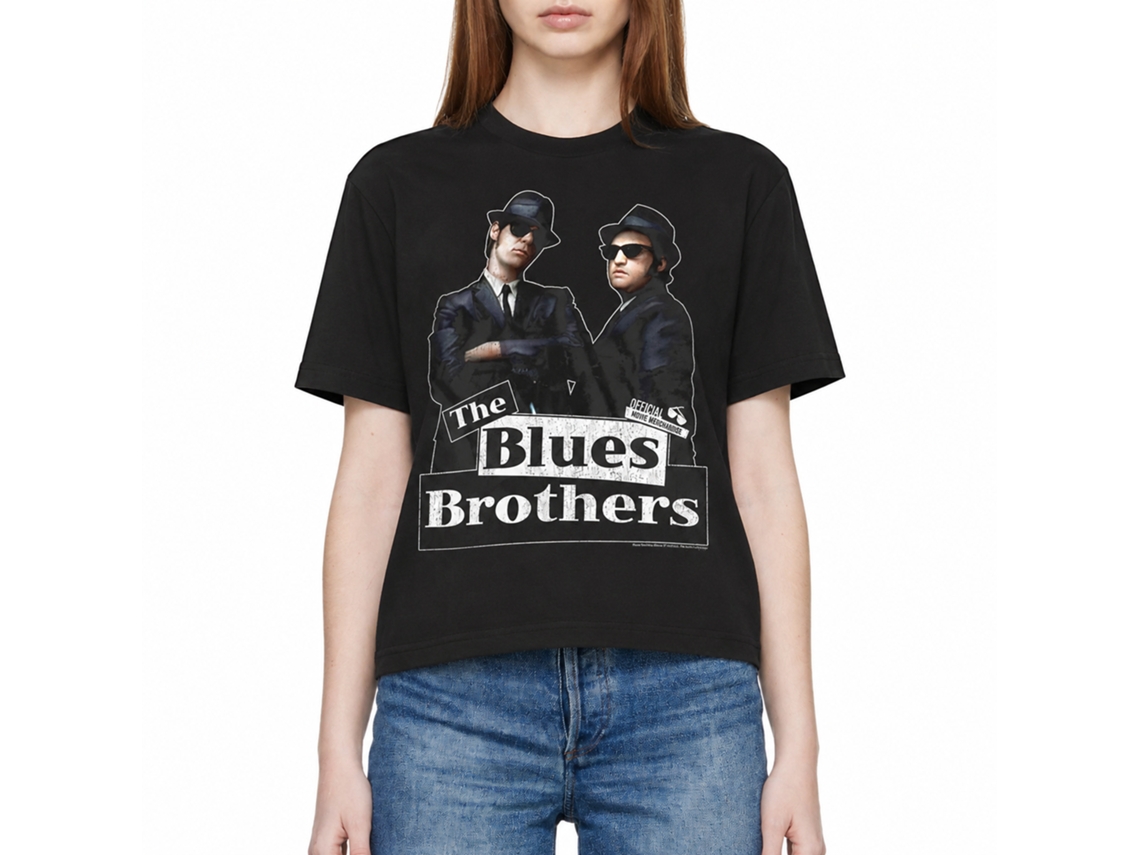Rockinstone The Blues Brothers Movie New Blue Black Adult T-shirt Size:l