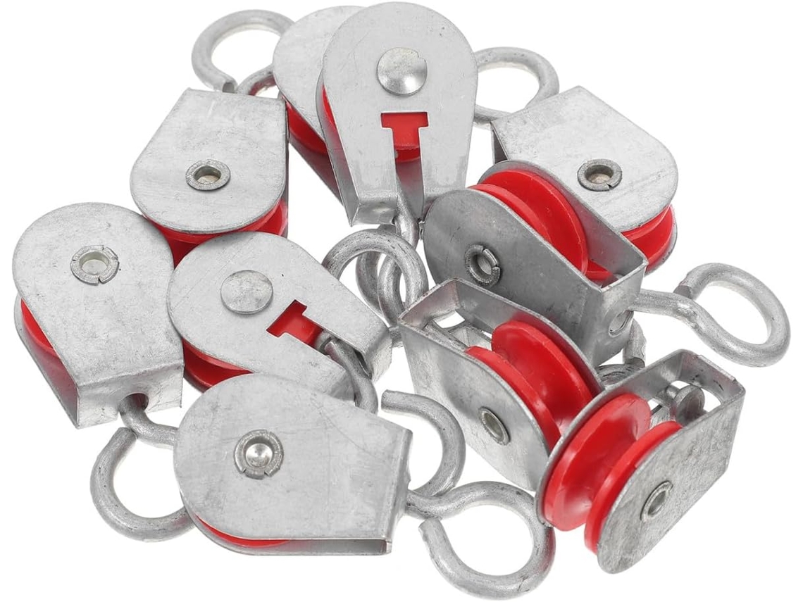 Conjunto De 10 Polias De Ventilação Compactas Em Ferro E Plástico Gatuida.