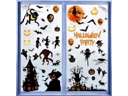 2026 decoraciones de Halloween: Pegatinas para Ventanas Con Calabazas Y Fantasmas, 72 Piezas