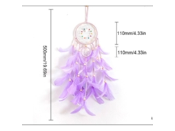 Primerox sonhador com Luz Led Portátil Artesanal Penas Decoração Parede Sala Casa