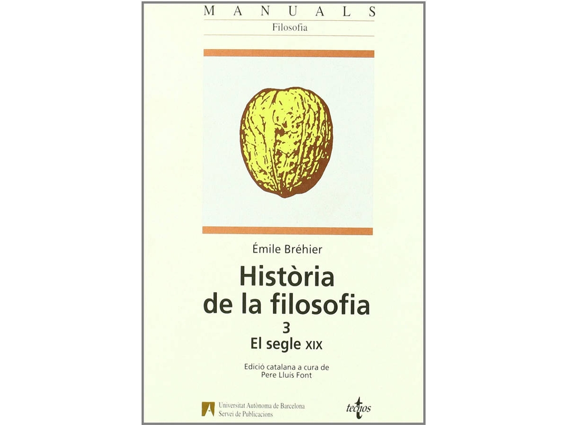 Livro Histÿria De La Filosofia. Vol. 3. de Émile Brähier