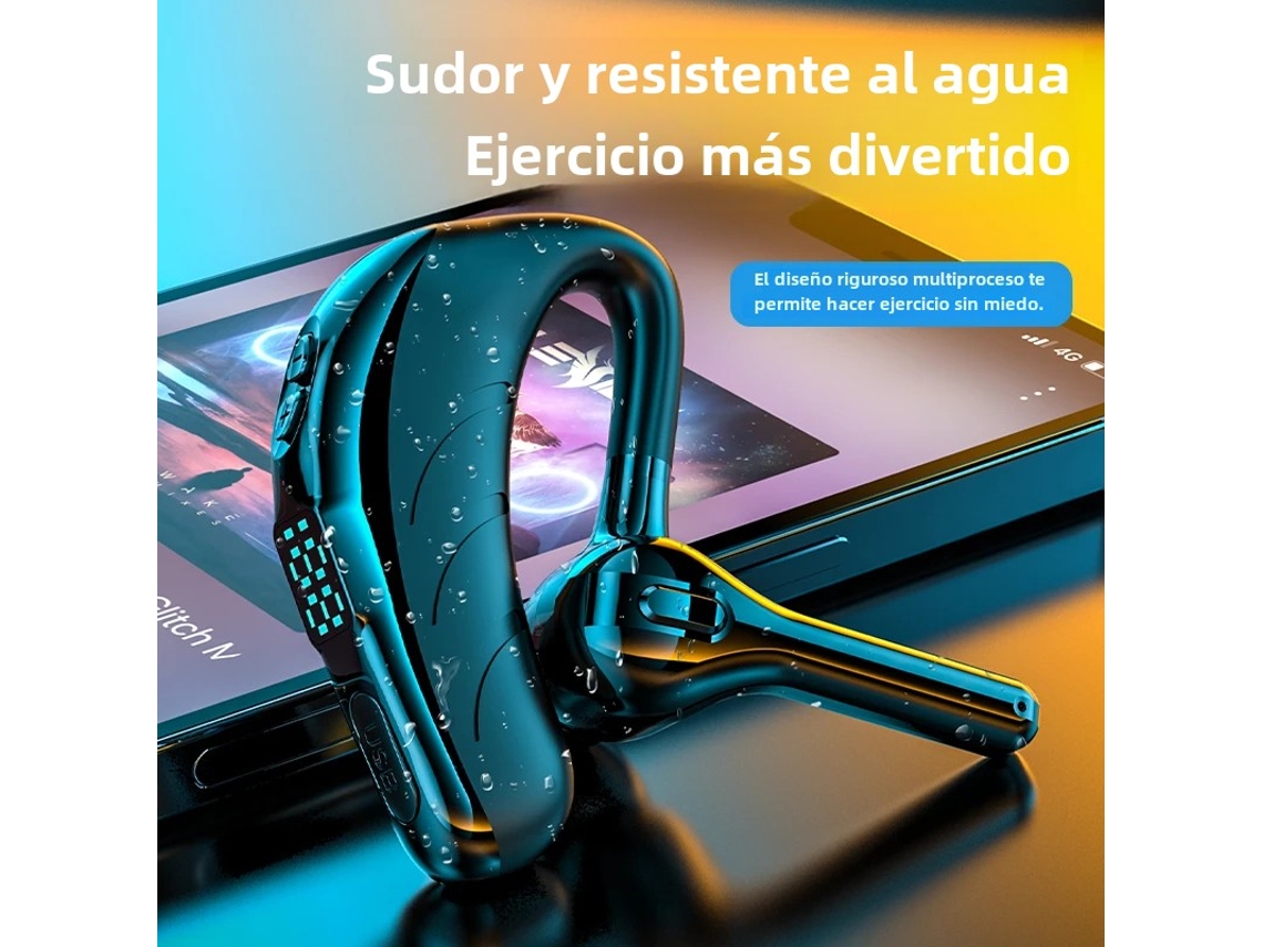 Fones De Ouvido Sem Fio Com Microfone E Cancelamento De Ruído, À Prova D'água, Design Intra-auricular, Controle De Volume E Bateria