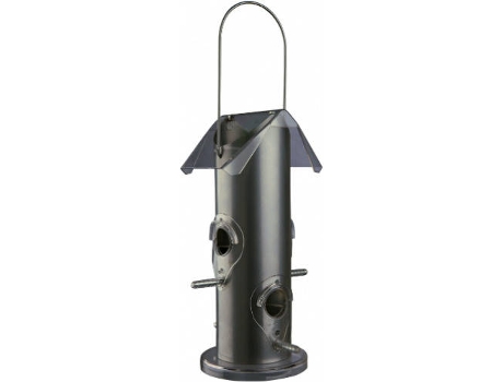 Comedouro para Aves  43136 (Cinzento - 14 x 25 x 14 cm - Metal)