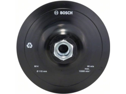 Placa de Lixar BOSCH de Borracha para Rebarbadoras - Sistema de Fixação Autoaderente - 115 mm