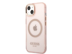 Capa para iPhone 13 GUESS Pele Sintética Rígida Rosa