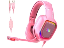 Auscultadores Gaming ENKES Enkers A30 para Ps4 Ps5 Xbox One Pc  com Fio com Microfone com Cancelamento de Ruído Luz Rgb F