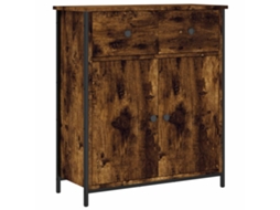 Aparador Derivados de Madeira Cor Carvalho Fumado MAISON EXCLUSIVE (70x30x80 cm)