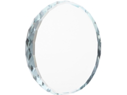 Redonda Cristal Transparente Exibição Bandeja Multifuncional Decoração Joias Objetos Suporte Estável GOKOCO