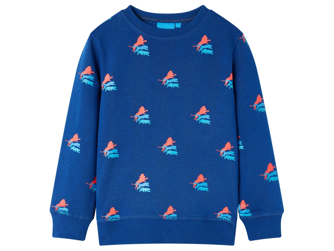 Sweatshirt Para Criança Azul-escuro 116