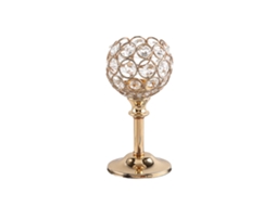 Ornamento de Metal Criativo Candelabro Cristal Decoração