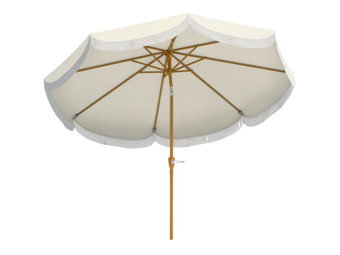 Chapéu de Sol Jardim 269cm com Ângulo Ajustável e Proteção UV30+ S/MARCA