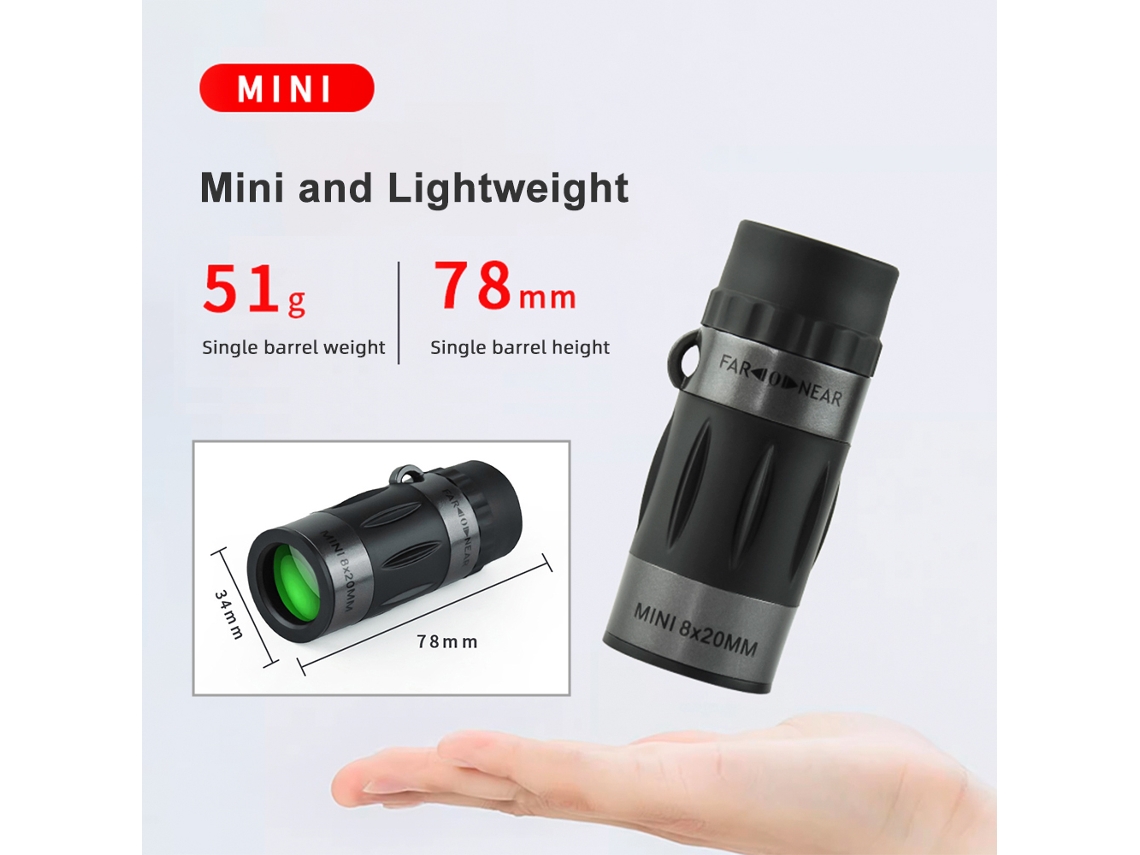 Monocular Telescópio Para Iphone E Smartphone, Mini Monocular Portátil Para Adultos, Visão De Longo Alcance