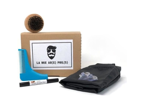 A Caixa Com Pêlo Inclui Pente De Barba Escova De Barba Avental De Barbeiro Caneta De Crescimento Para Barba Shop Story (s)