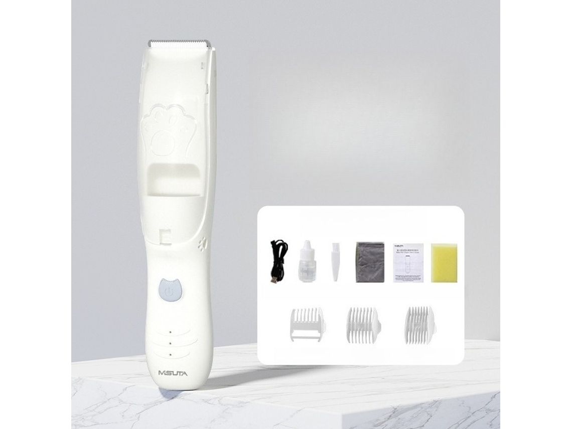 Corta Cabelo Bebé Aspirador 2em1 Hexinyigjly Lâmina R-blade, Para Cabelos Finos/encaracolados Branco