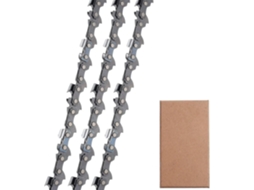Conjunto de 3 correntes de motosserra 3/8"LP, 52 elos, 35 cm, compatíveis com Bosch Ake S/MARCA