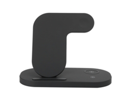 Base Station De Carga Sem Fio 3 Em 1 Com Luz Cascata Para Telefone Relógio Auriculares