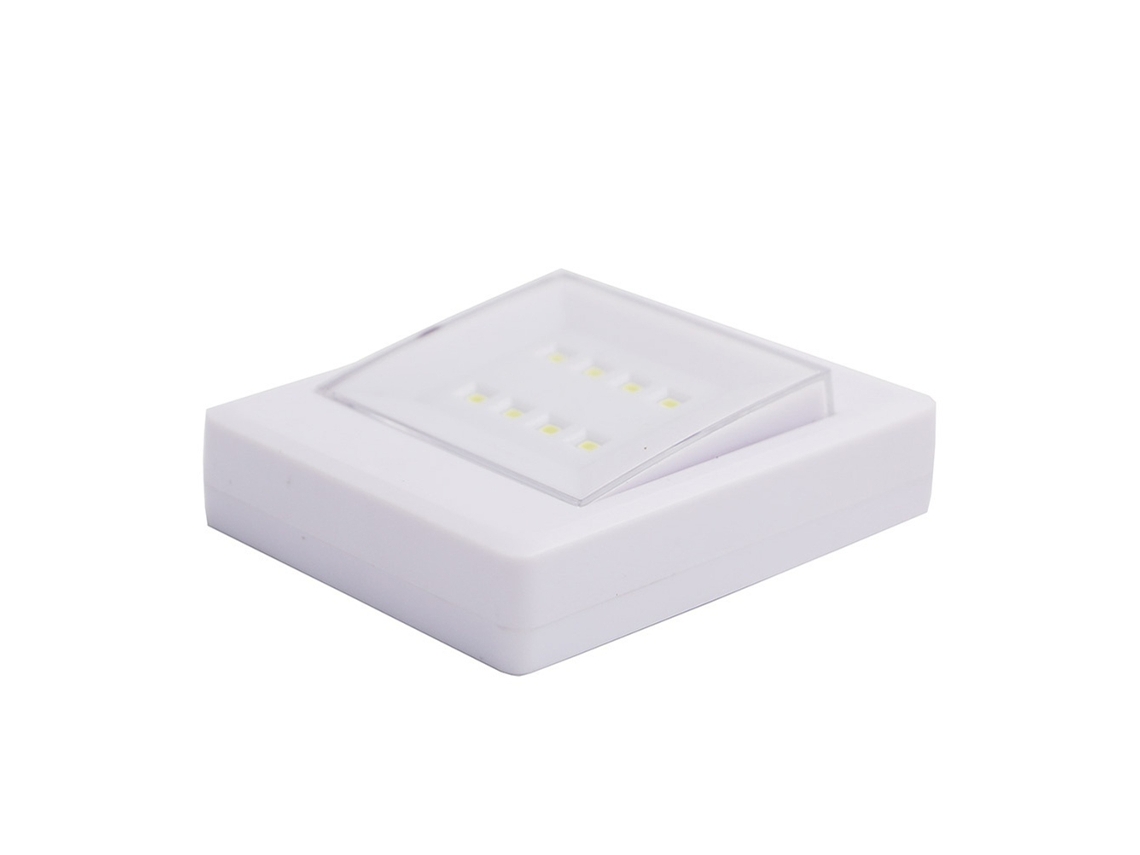 Luz de emergência de parede com interruptor, 8 SMD, luz noturna de cama, closet | S/MARCA