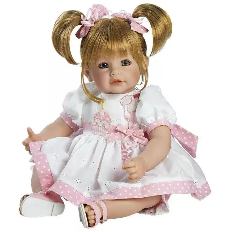 (branca) Boneca De 50 Cm (20 Polegadas), Vinil Macio, Princesa Recém-nascida, Realista E Com Toque Suave.