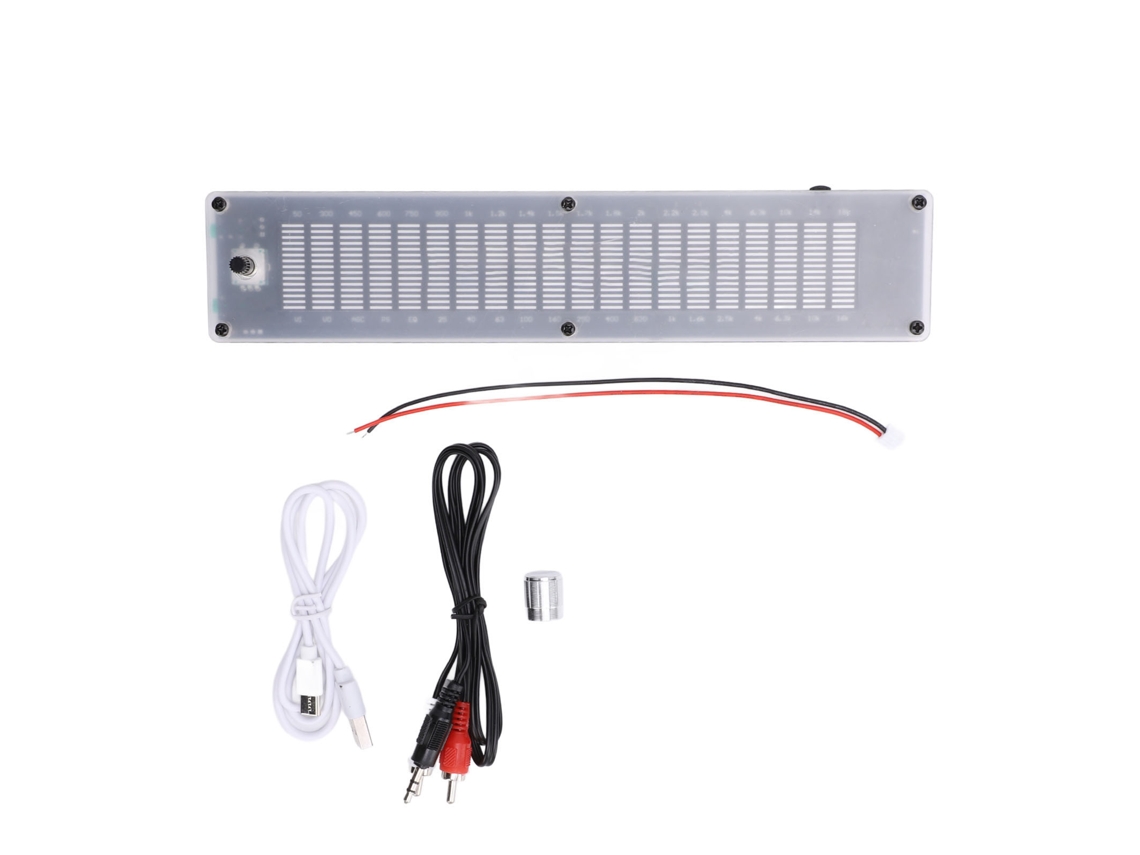 Mali equalizador de Espectro Musical Dual Channel 20 20khz 10 Modos 15 Bandas Dsp Lcd Analisador de Som